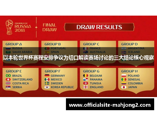 以本轮世界杯赛程安排争议为切口解读赛场讨论的三大结论核心观察